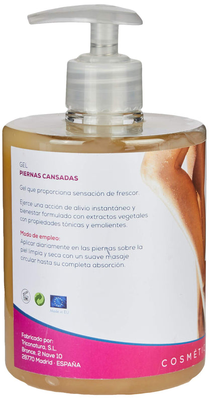 TRICONATUR Gel PIERNAS CANSADAS Efecto Frio, Negro, 500 ml (Paquete de 1)