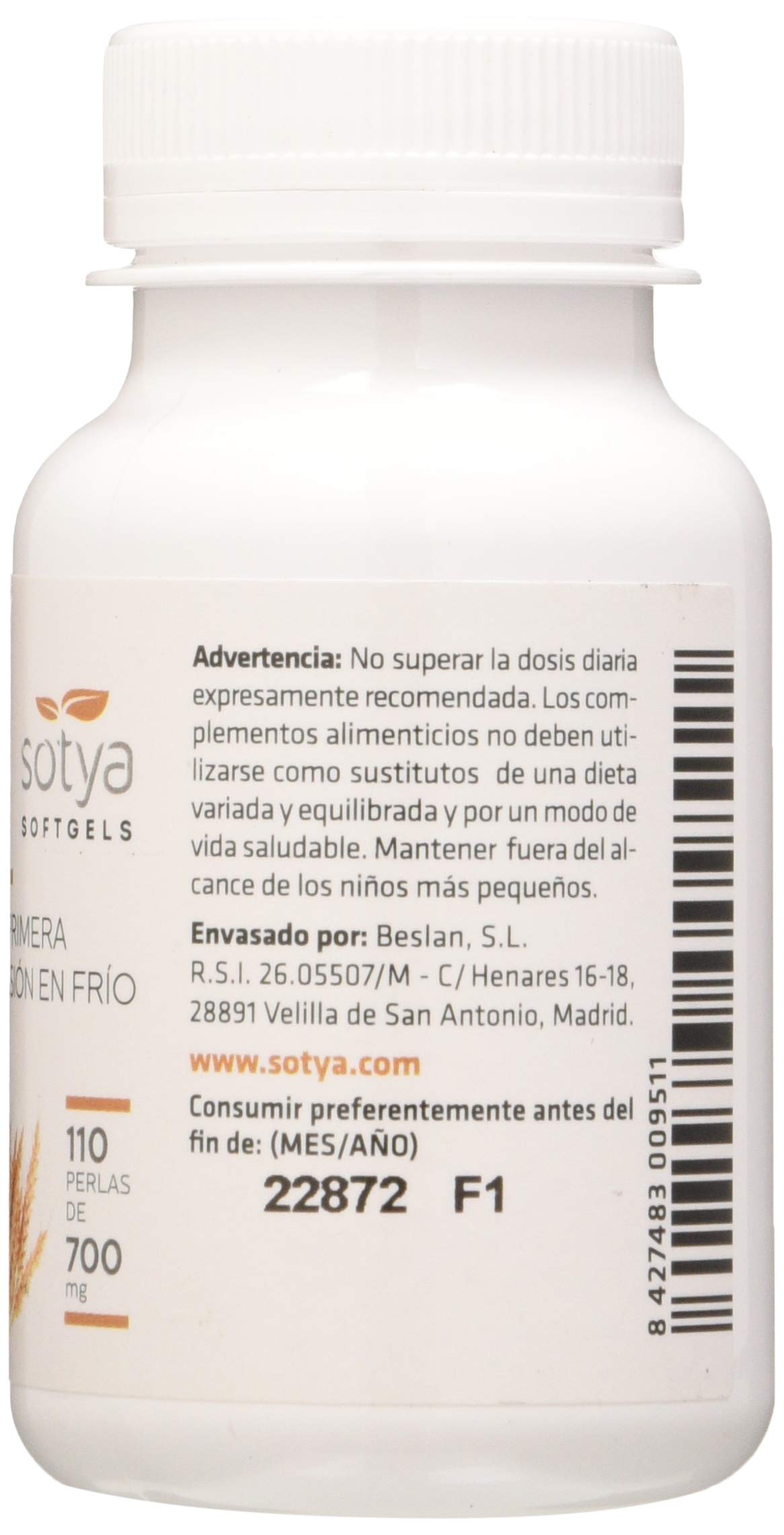 SOTYA - SOTYA Germen de Trigo 110 perlas, 700mg