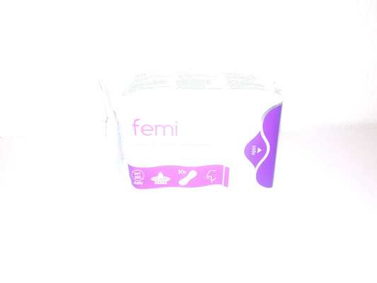 Femilady Salvaslip Compresas Sin Alas 8 Capas 30 Uds. 100 ml, 30 unidad, 1