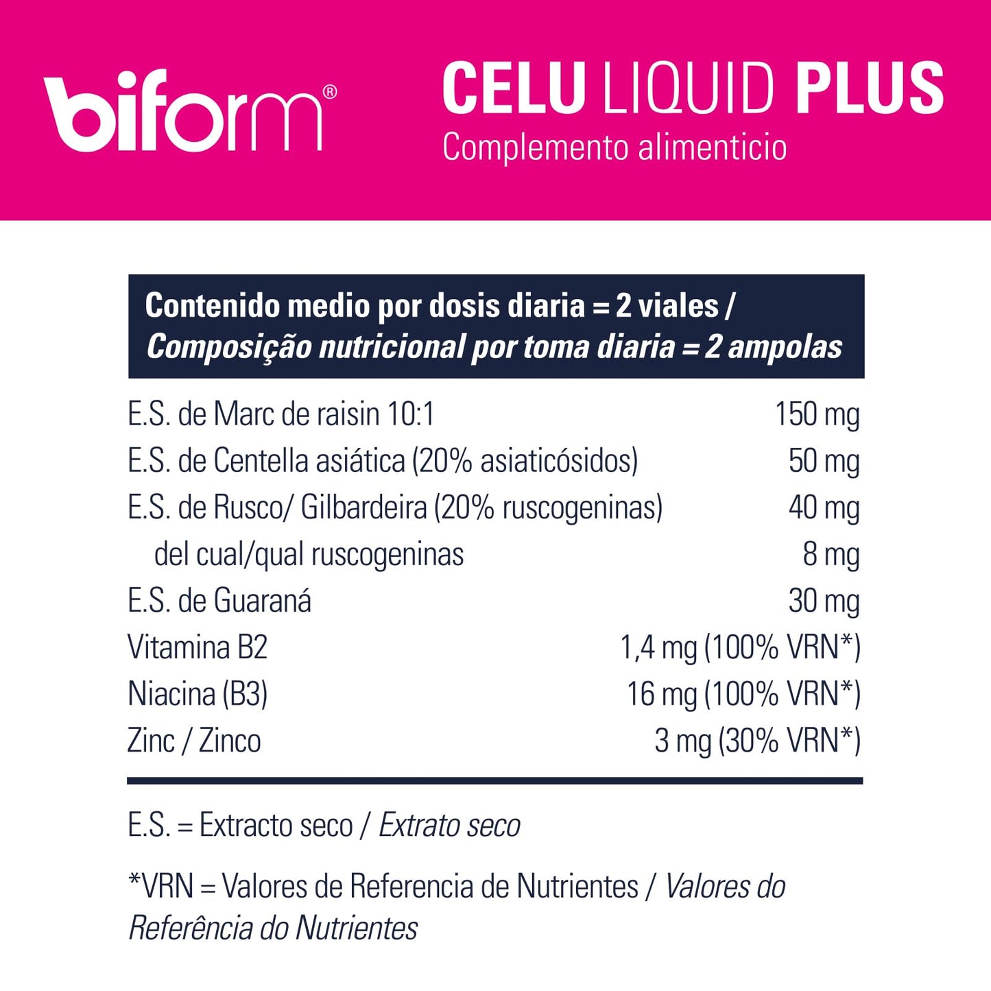 Dielisa, Biform, Celulíquid Plus Complemento Alimenticio, 14 viales
