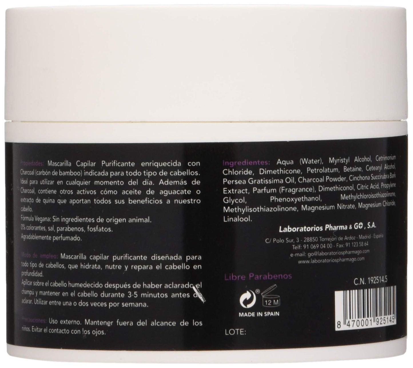 Pharma & Go, Mascarilla de pelo - 1 Unidad