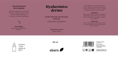 Ebers Hyalurónico Dermo Ebers, color Rosa, 30 ml