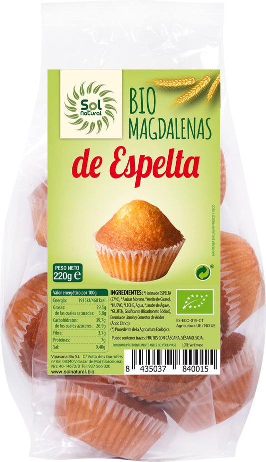 SOLNATURAL MAGDALENASßDEßESPELTAßBIO 220 g, Estándar, Único