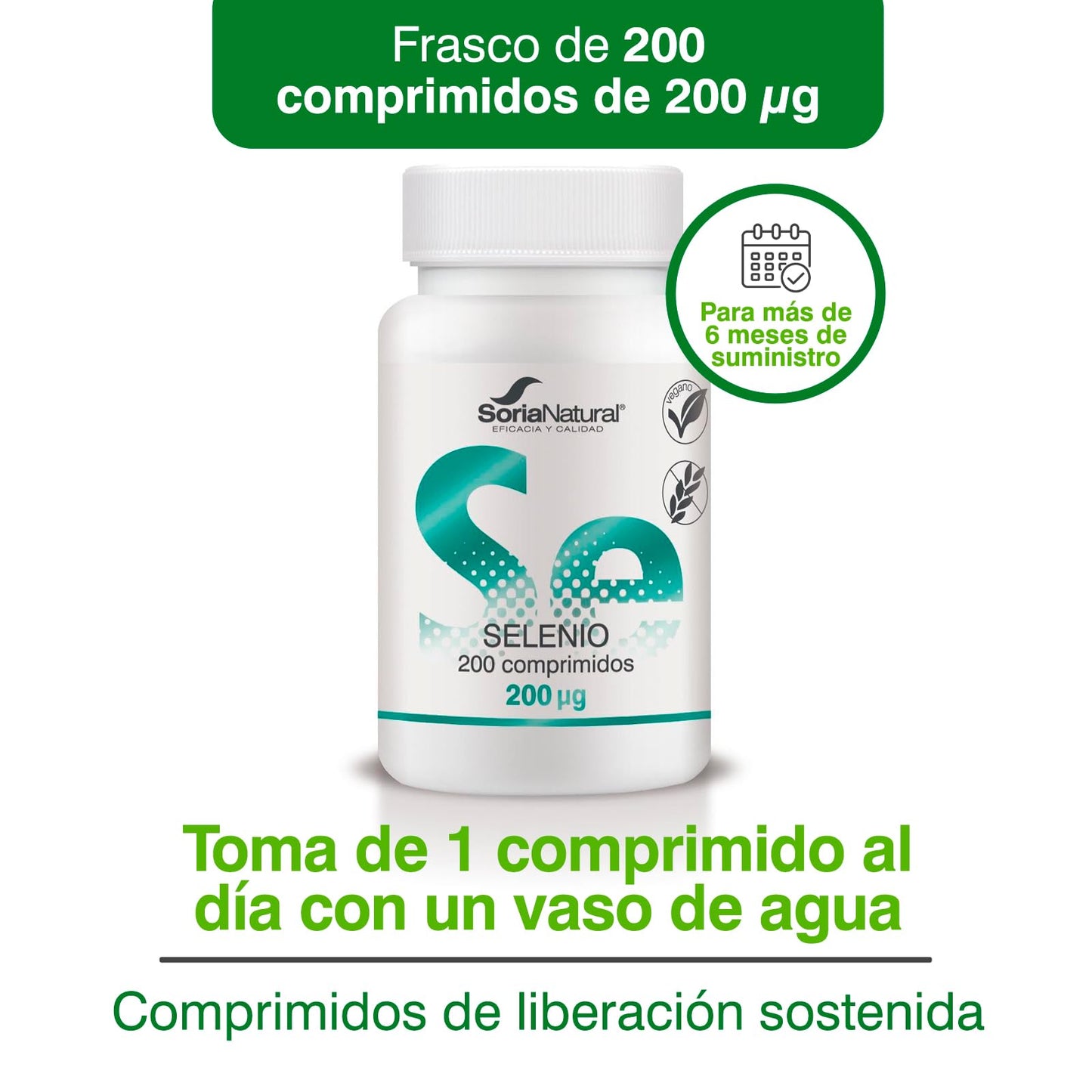 Soria Natural Selenio Liberación Sostenida 200x250 mg