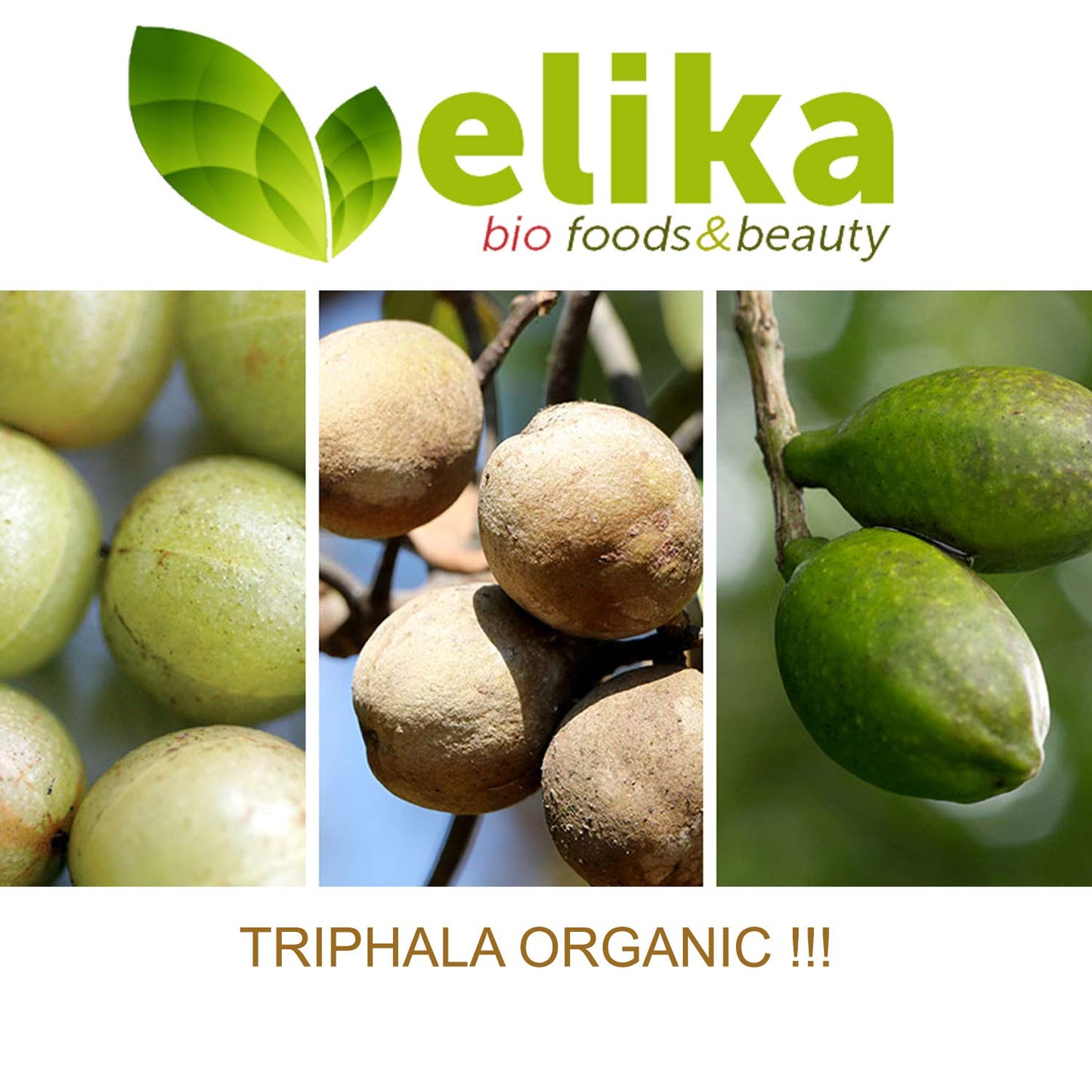 Triphala Elikafoods ® ORGÁNICA. Laxante Natural ayuda contra el estreñimiento. Laxante natural combate el estreñimiento. Comprimidos naturales estreñimiento, transito intestinal - 240ud 500mg