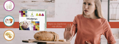 Novadiet - INTOLERAN Comprimidos con Enzimas - Mejora la Digestión de Gluten, Lactosa y Alimentos Vegetales - Favorece la Salud Digestiva - 30 Comprimidos Recubiertos