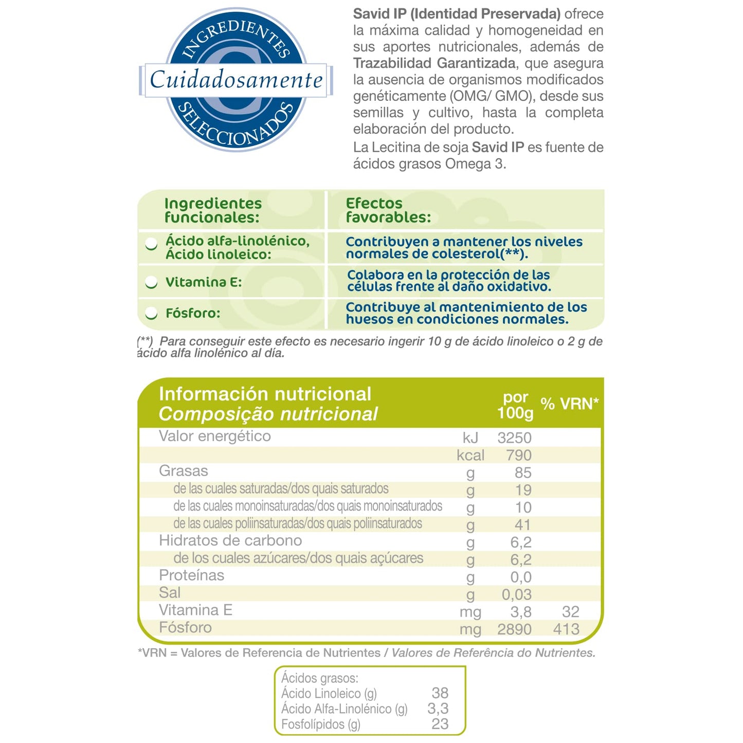 Dietisa - Lecitina de Soja IP 400 gr