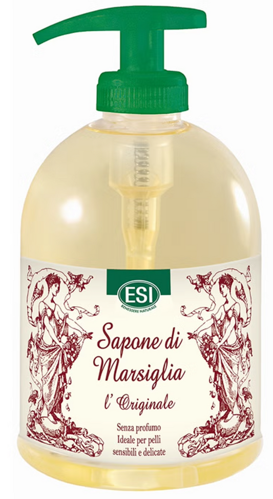 Jabón de Marsella Líquido ESI 500ml, suave para pieles sensibles