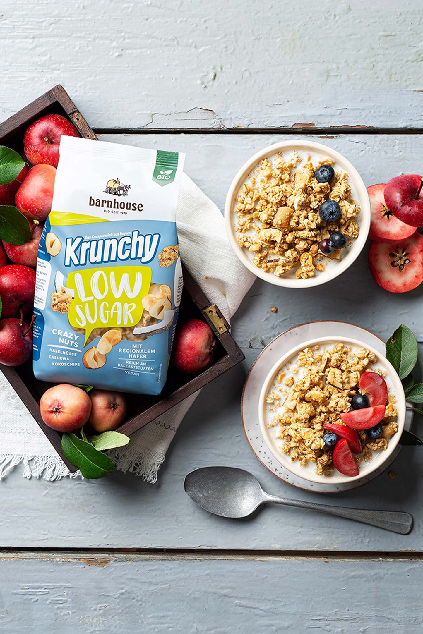MUESLI KRUNCHY LOW SUGAR frutos secos 375gr. BIO