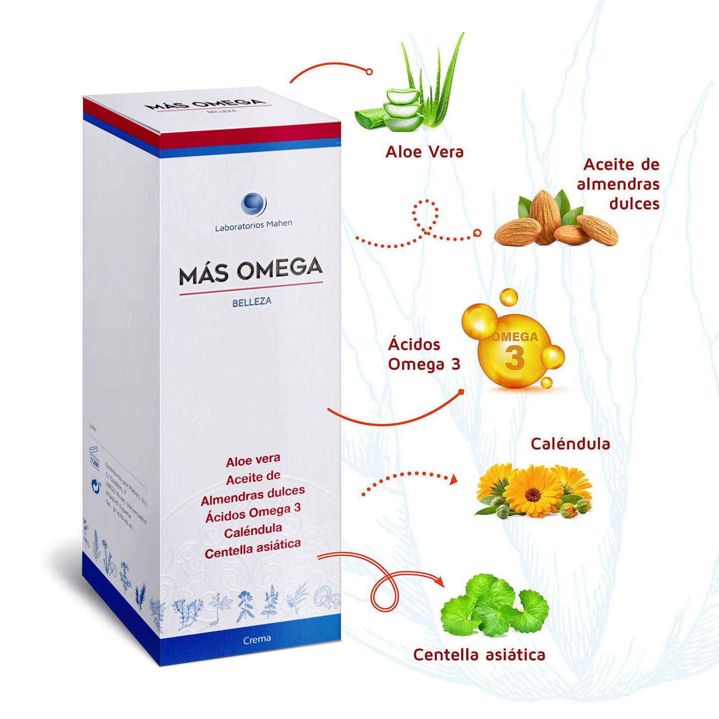 Laboratorios Mahen MAS OMEGA CREMA MANCHAS 100 CC