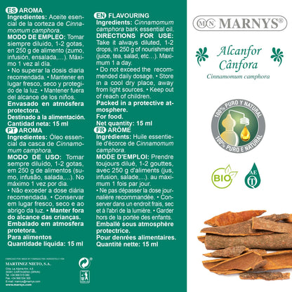 MARNYS Aceite Esencial Alcanfor 100% Puro Quimiotipado 15ml