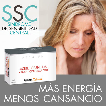 Prisma Natural Acetil L-Carnitina+Ppq+Q10 60Cap, 731.544mg