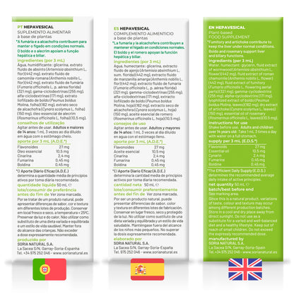 Soria Natural Composor 03 Hepavesical - Extracto Ajenjo, Manzanilla Amarga y Romero - Acción Digestiva, Antiinflamatoria y Diurética - Ayuda Dolor, Hinchazón, Acidez - 50 ml (50 ml (Paquete de 2))