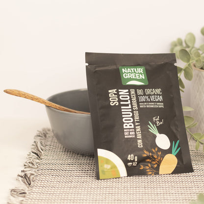 NaturGreen Sopa Bouillon con Avena y Trigo Bio 40g