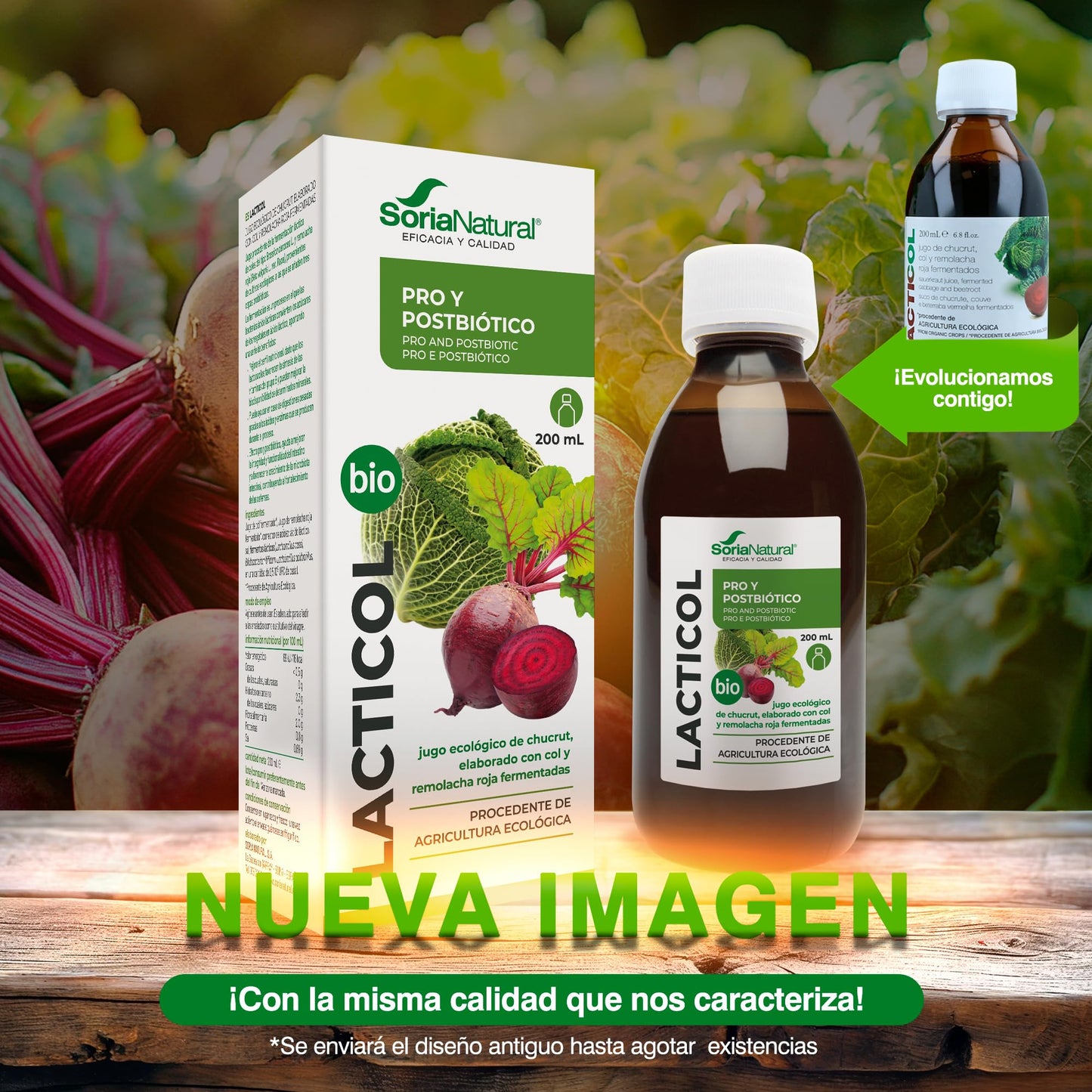 Soria Natural Lacticol Jugo Chucrut Eco - 200 mililitros