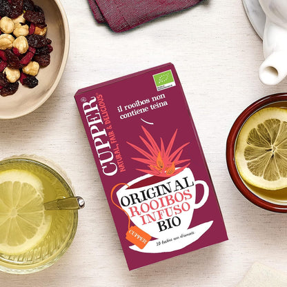 Cupper Té Infusión Rooibos, 20 Bolsas (Bio)