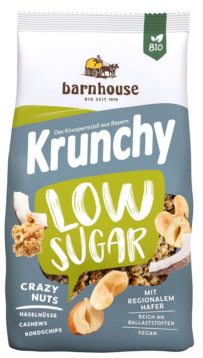 MUESLI KRUNCHY LOW SUGAR frutos secos 375gr. BIO