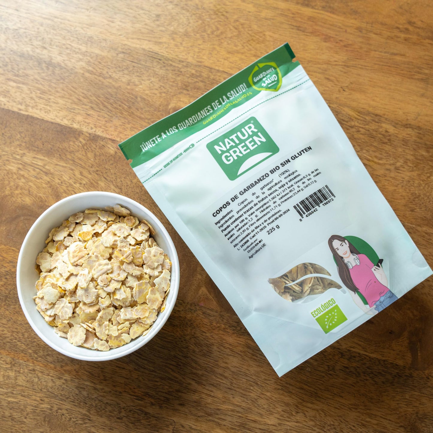 Copos de Garbanzo Bio 225 gr