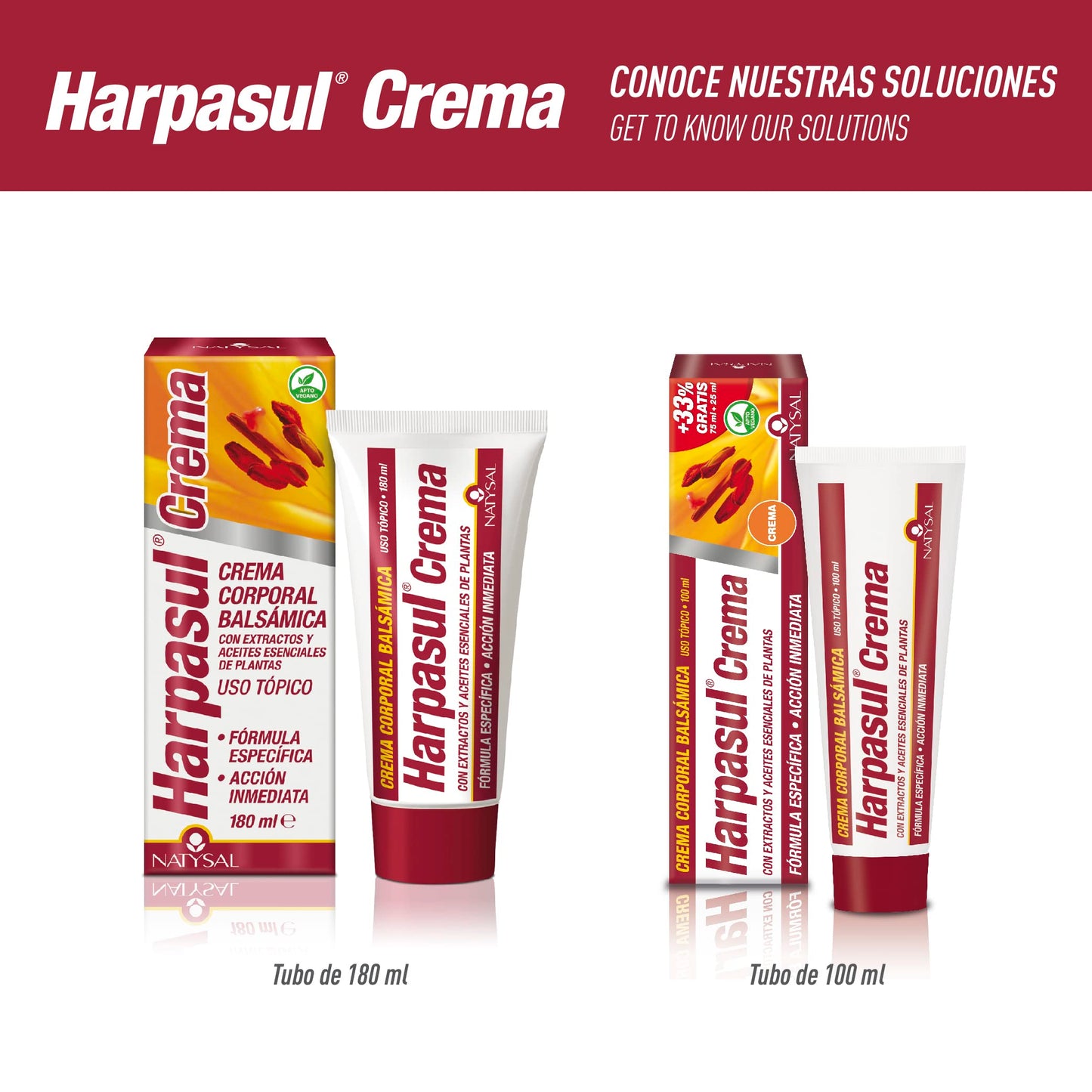 HARPASUL® CREMA 180 ml | Fórmula específica | Con extractos de Harpagofito y Árnica | Crema de Masaje | Natysal