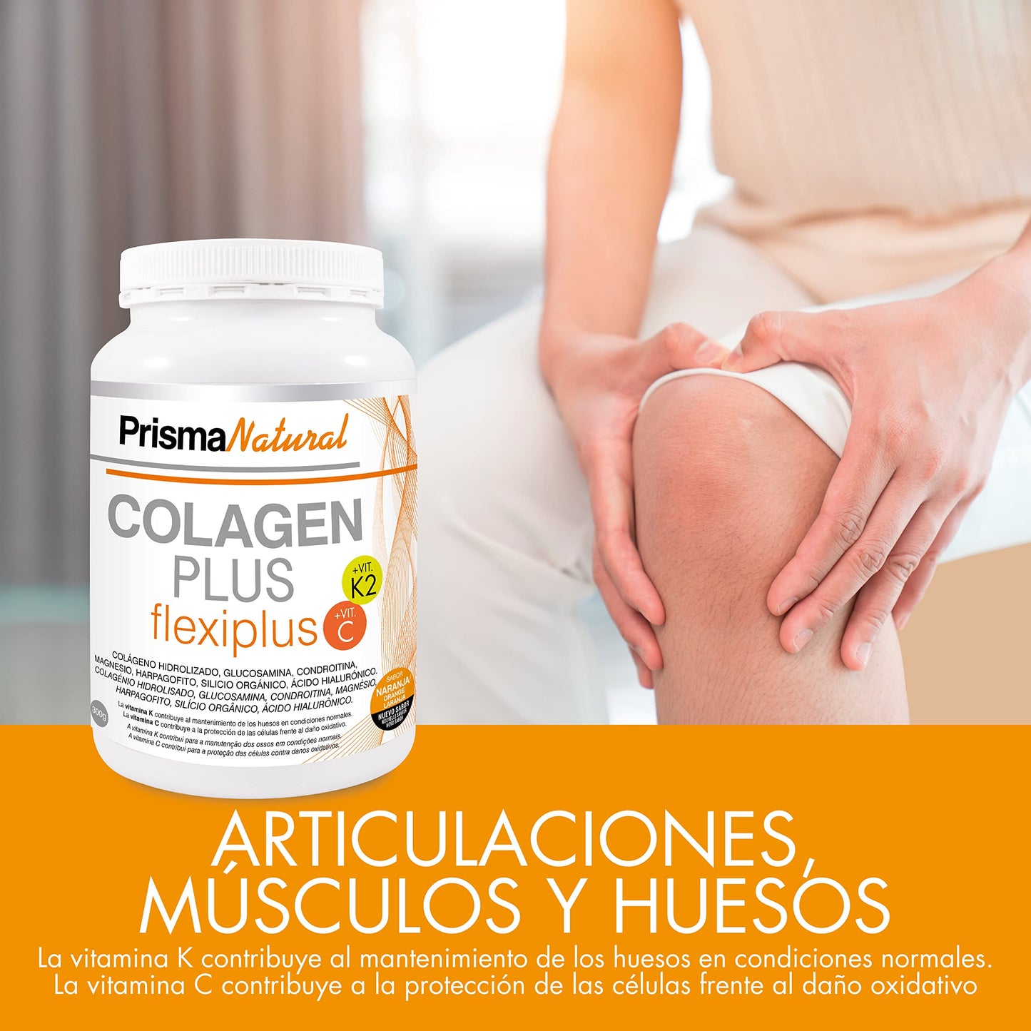 Prisma Natural Colagen Plus Flexiplus Complemento alimenticio, blanco, 300gr