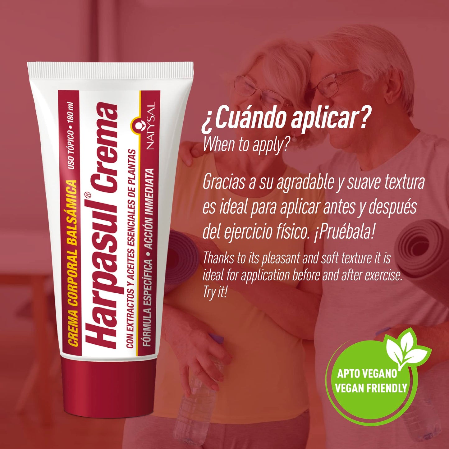 HARPASUL® CREMA 180 ml | Fórmula específica | Con extractos de Harpagofito y Árnica | Crema de Masaje | Natysal
