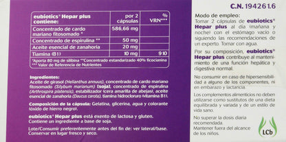 COBAS Eubiotics hepar plus 60cap. 1 Unidad 300 g