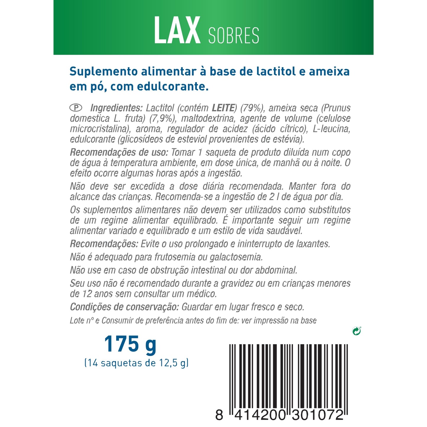 Dielisa LAX sobres, con Lactitol que contribuye al funcionamiento normal del intestino, 14 sobres