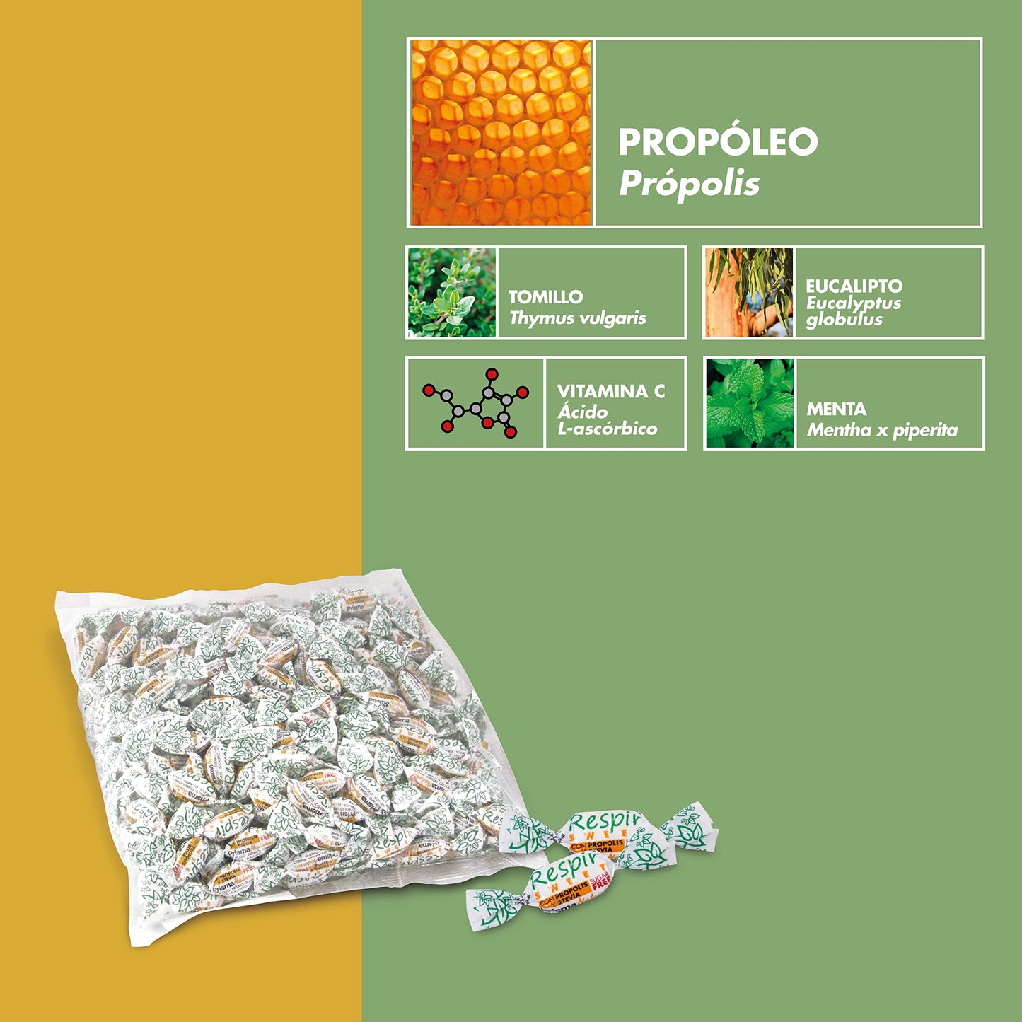 Prisma Nat Respir Sweets Bolsa De 1 Kg De Caramelos Envase De 1 Kg 1100 g