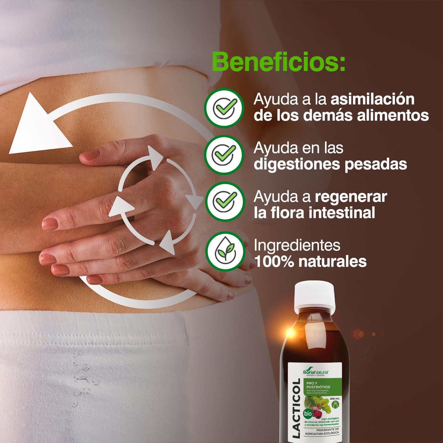 Soria Natural Lacticol Jugo Chucrut Eco - 200 mililitros