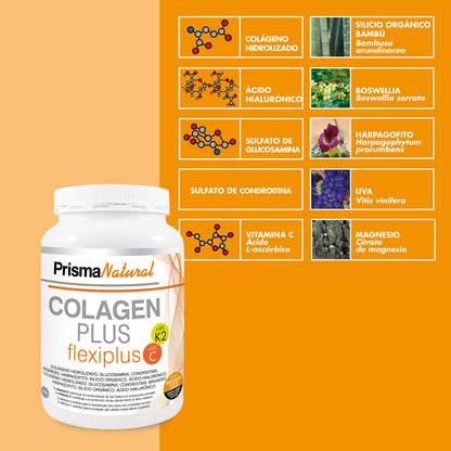 Prisma Natural Colagen Plus Flexiplus Complemento alimenticio, blanco, 300gr