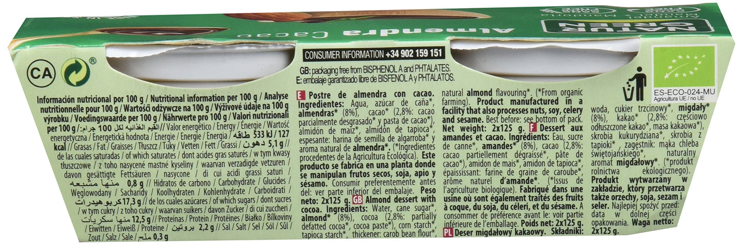 NaturGreen ALMENDRA CHOCOLATE 2 x 125 gr