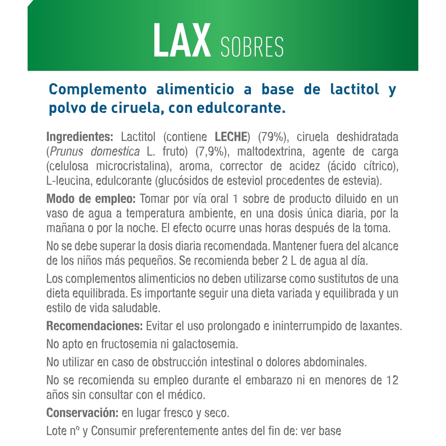 Dielisa LAX sobres, con Lactitol que contribuye al funcionamiento normal del intestino, 14 sobres