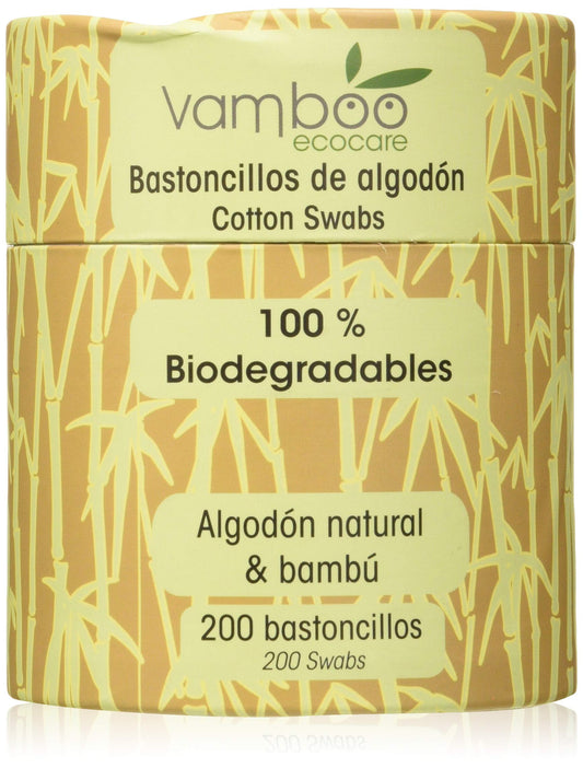 Vamboo Bastoncillos Algodon Bambu 200 U 100 ml