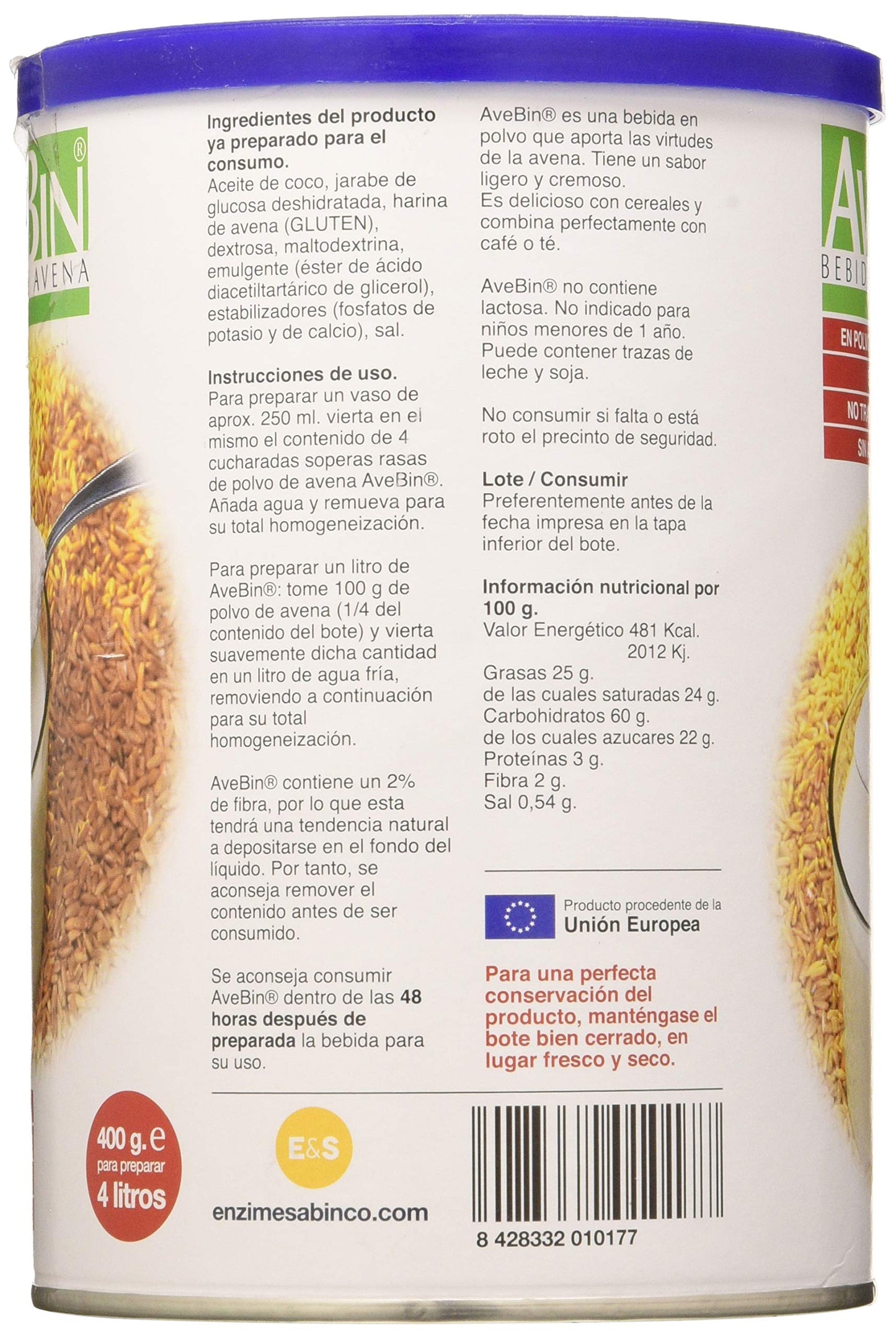 SABINCO AVEBIN 400 gr (SAB801)