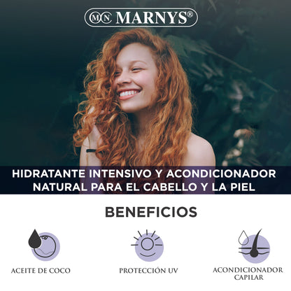 Marnys Aceite de Coco Puro 100% 500 Ml Marnys-Pure Oils Collection 500 g