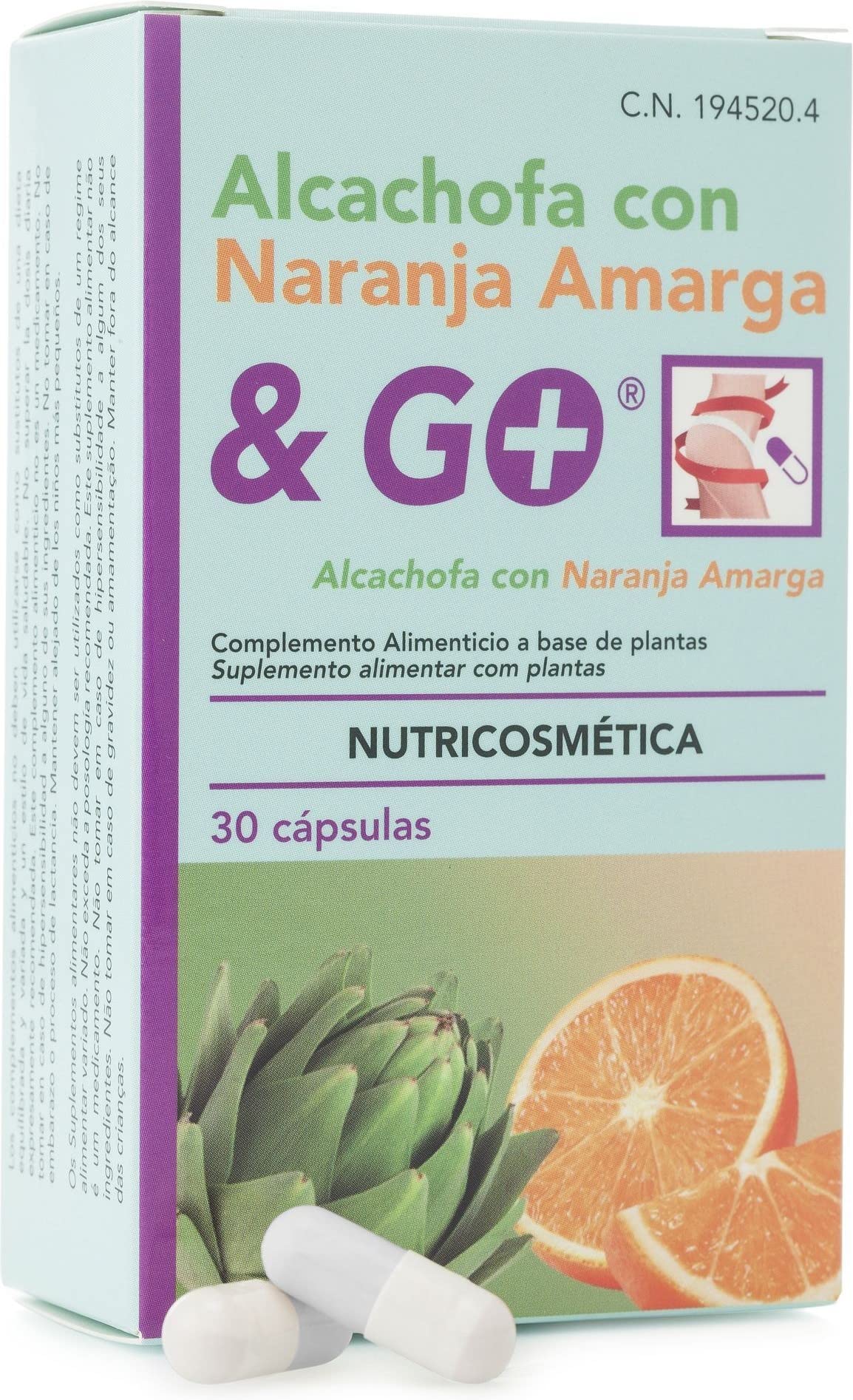 Pharma & Go Alcachofa Con Naranja Amarga 30Cap. 1 Unidad 500 g