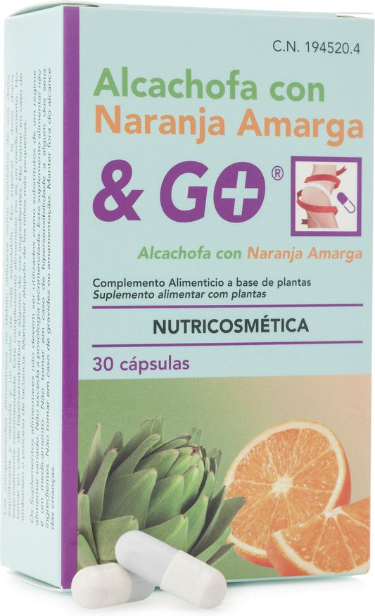 Pharma & Go Alcachofa Con Naranja Amarga 30Cap. 1 Unidad 500 g