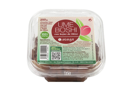 MIMASA UMEBOSHI NATURAL 250G, 250 gramo, 1