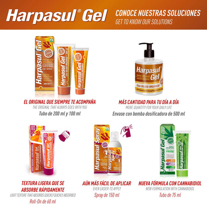 HARPASUL® GEL 75+25 ml | Gel Activo con Efecto Frío - Calor | Masaje Corporal | Cuello, Hombros, Espalda, Piernas | Con extractos de Harpagofito y Árnica | Gel Defatigante | Natysal