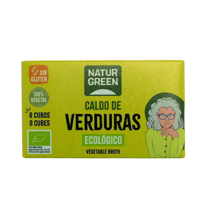 NaturGreen Cubitos Caldo Verduras, 8 cubos (Bio)