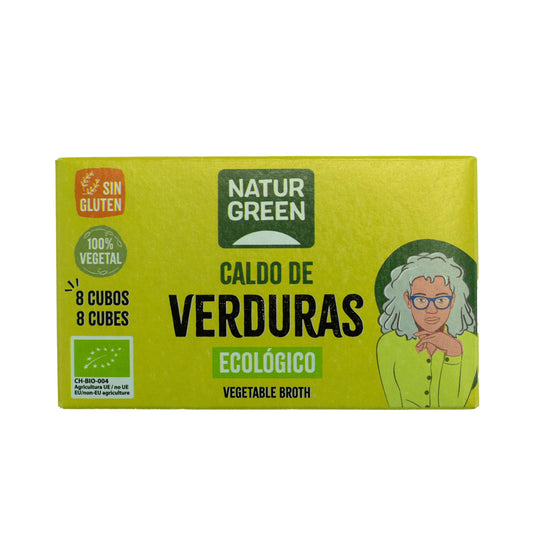 NaturGreen Cubitos Caldo Verduras, 8 cubos (Bio)