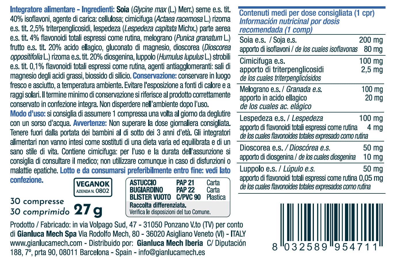 Gianluca Mech - Slim Menopause, Suplemento Menopausia Keto de 500 ml, Ayuda a Regular la Sudoración, con Rodiola y Salvia, Vegano