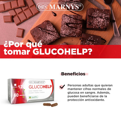 MARNYS Glucohelp Mantiene Niveles de Glucosa en Sangre 60 Cápsulas vegetales