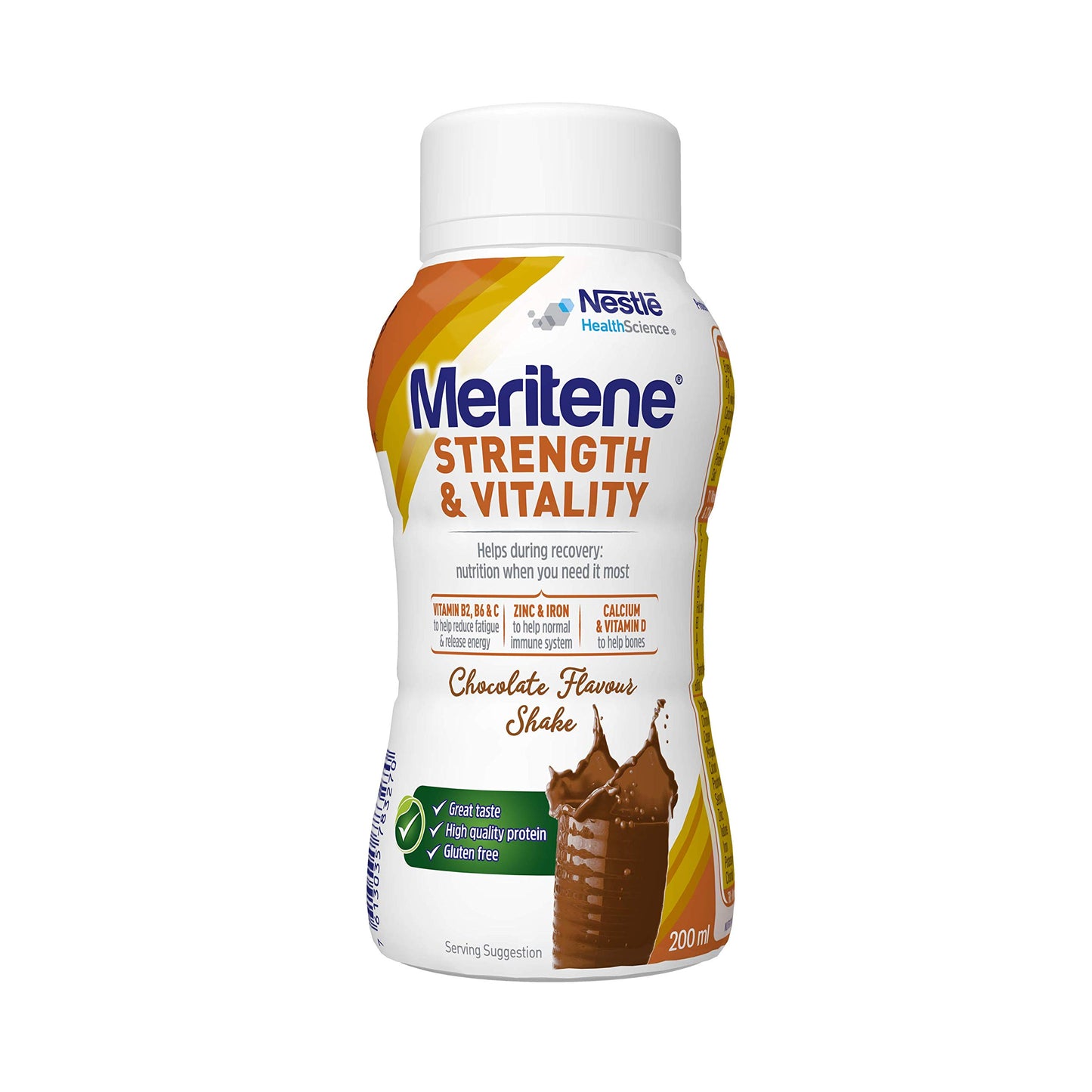 Meritene Strength and Vitality 12318184 - Batido de chocolate (24 unidades, 200 ml)