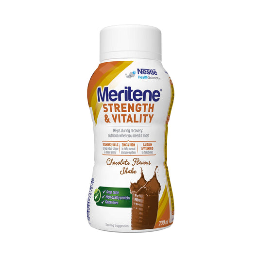 Meritene Strength and Vitality 12318184 - Batido de chocolate (24 unidades, 200 ml)