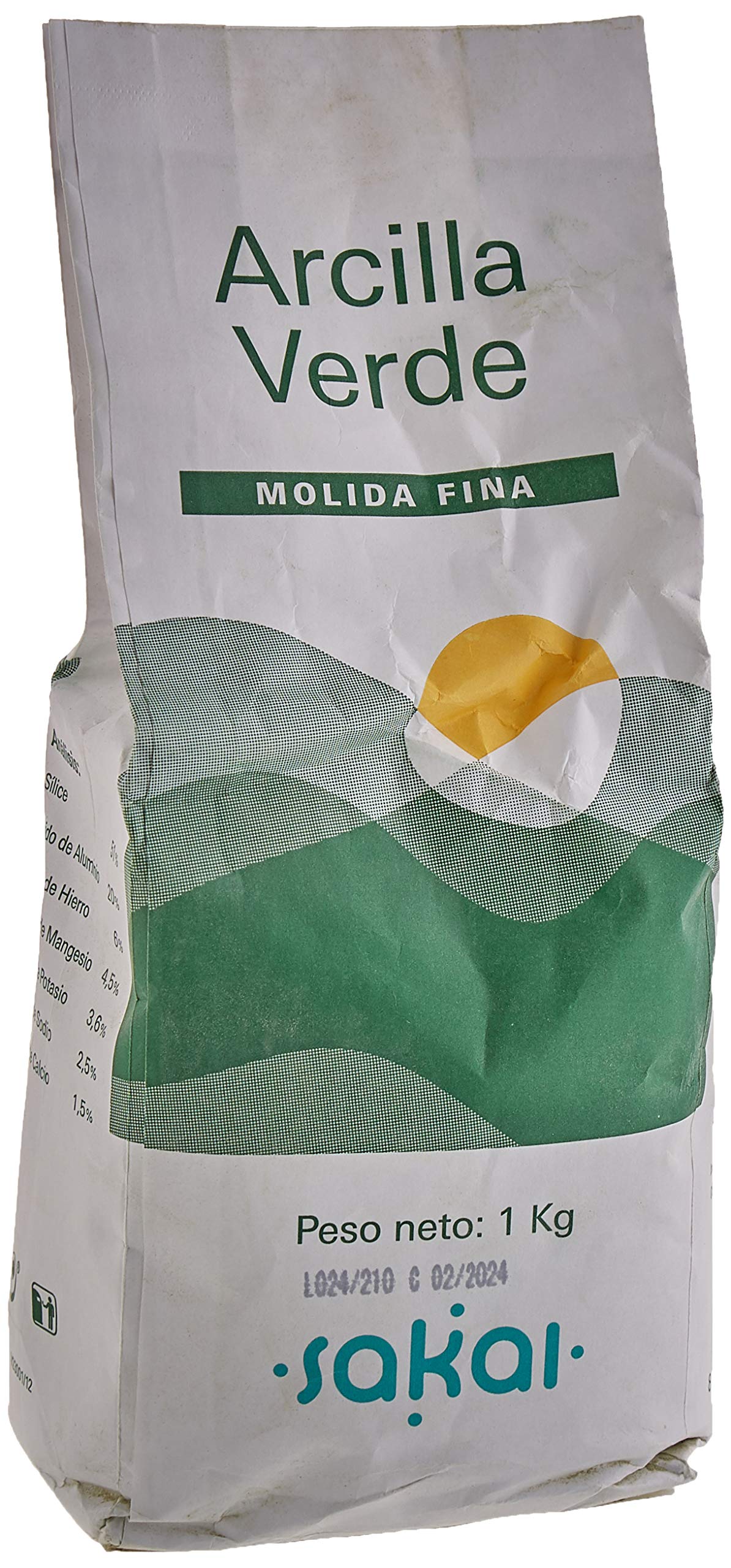 ARCILLA FINA 1 kg VERDE