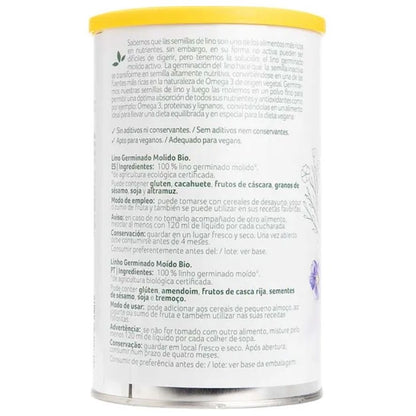 Lino Germinado Molido Bio Vegan 500g Granovita