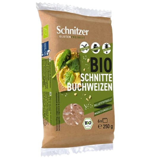 Pan Fermentado de Trigo Sarraceno SinGluten Bio 250g Schnitzer