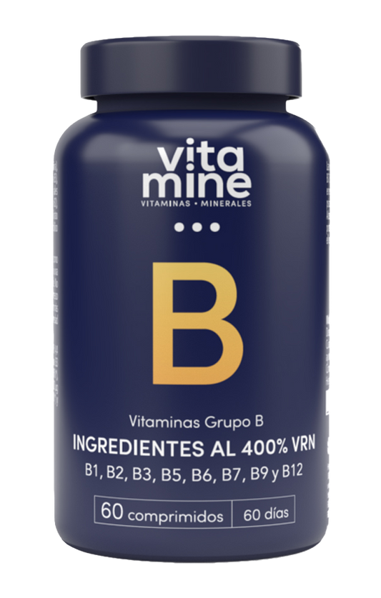 Vitaminas Grupo B Herbora 60 comprimidos energizantes y veganos