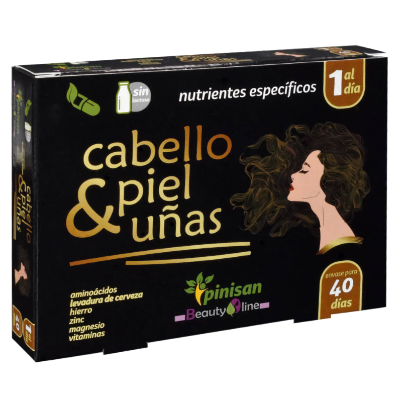 Suplemento Pinisan Cabello, Piel y Uñas 40 Cápsulas Nutritivas